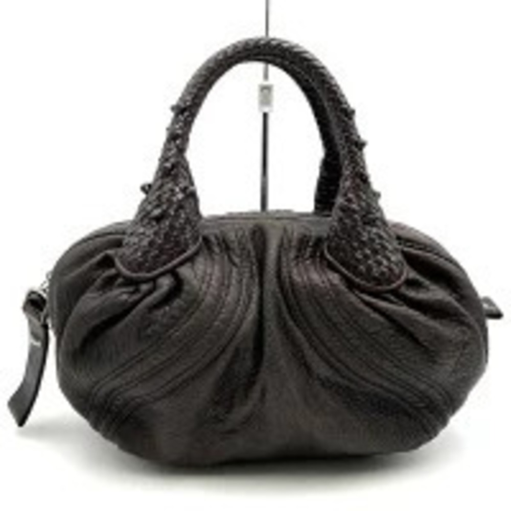 Fendi Spy Bag Leather Handbag Brown